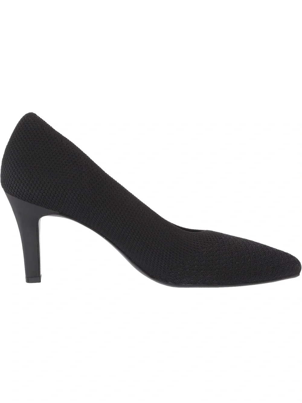 Naturalizer Black Pointed Knit Pump